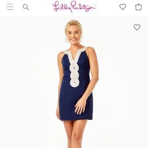 Lily Pulitzer Valli Shift Dress, Navy, Size 0
